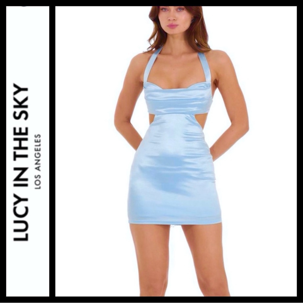 Lucy in the Sky Light Blue Mini Dress